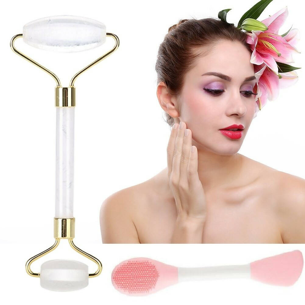 Favon Pack of Facial Roller and Face Mask Applicator | Grocsy