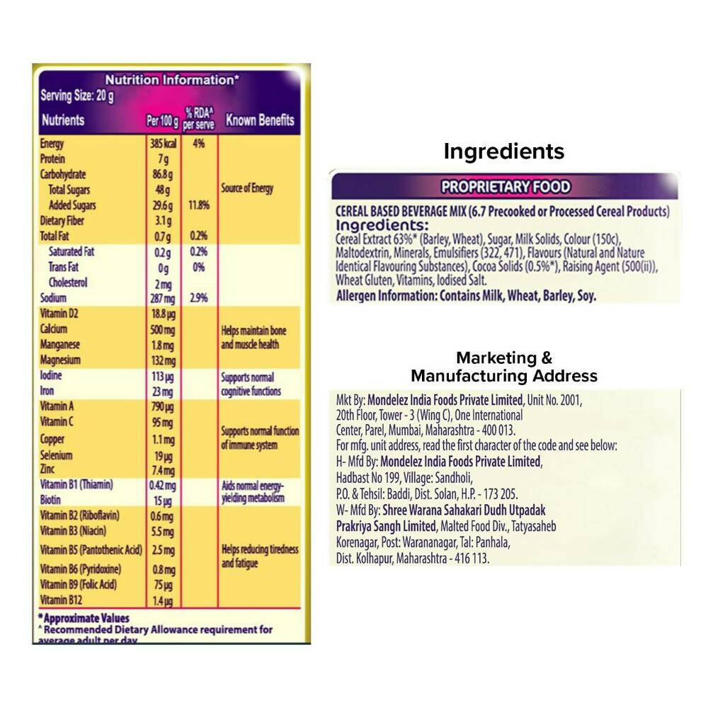 Cadbury Bournvita 5-Star Magic Health Drink | Grocsy