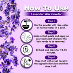 VedicAyurveda Herbal Wax Powder - Lavender | Grocsy