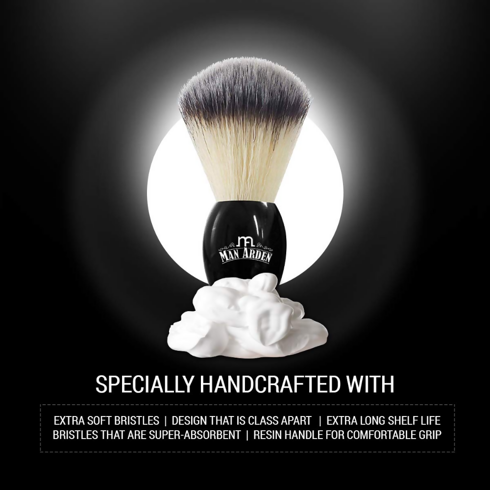 Man Arden Premium Shaving Brush With Extra Soft Bristles | Grocsy