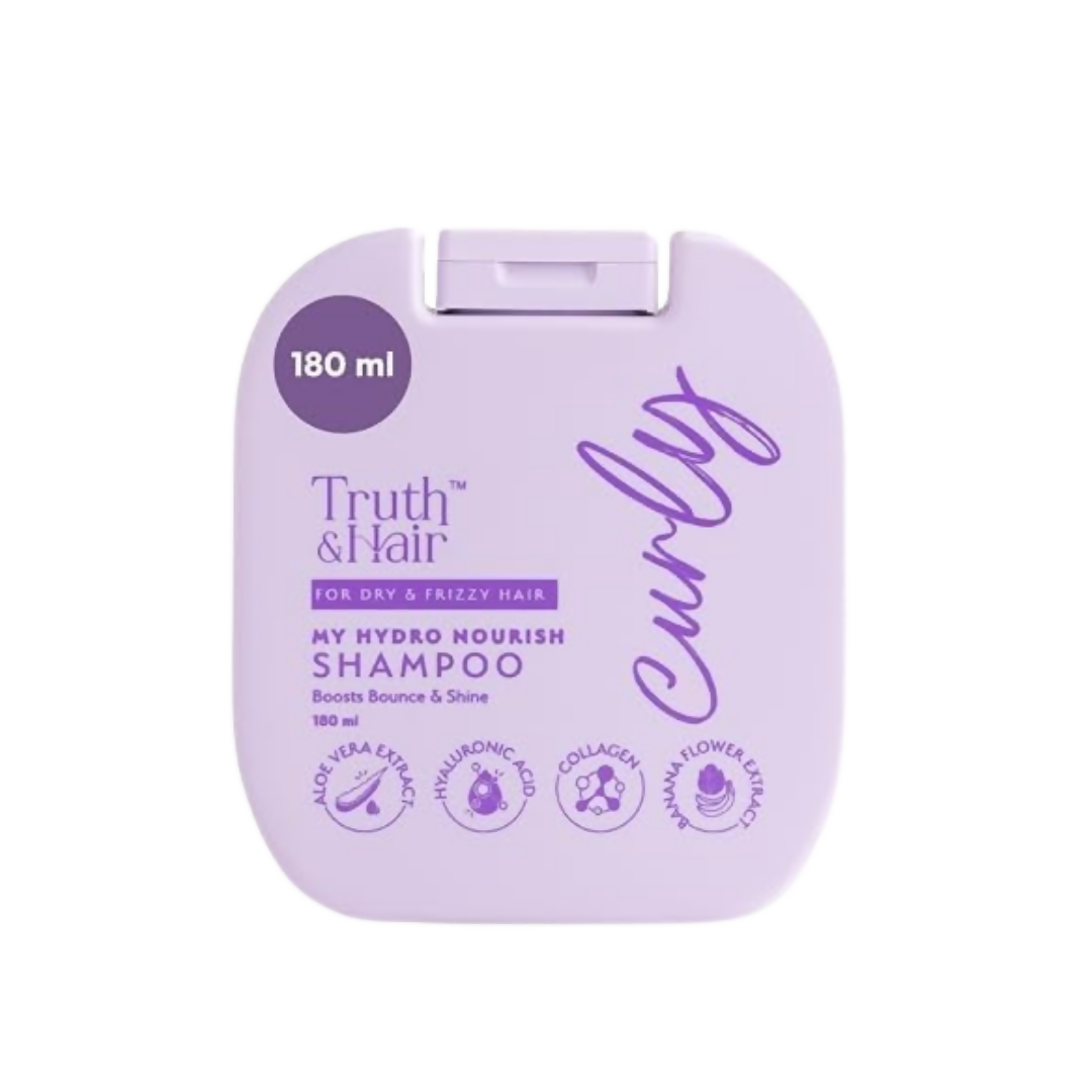 Truth & Hair Hydro Nourish Shampoo For Curly Hair With Aloevera Leaf Powder | Grocsy