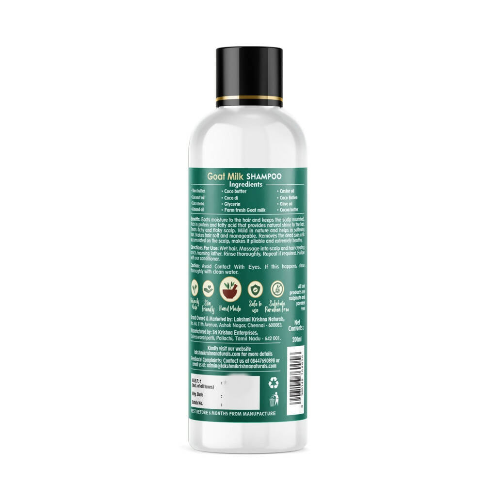 Lakshmi Krishna Naturals Goat Milk Shampoo | Grocsy