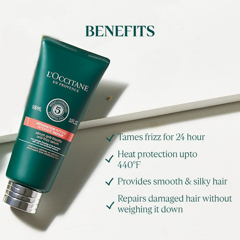 L'Occitane Aromachologie Intensive Repair Anti-frizz Serum | Grocsy