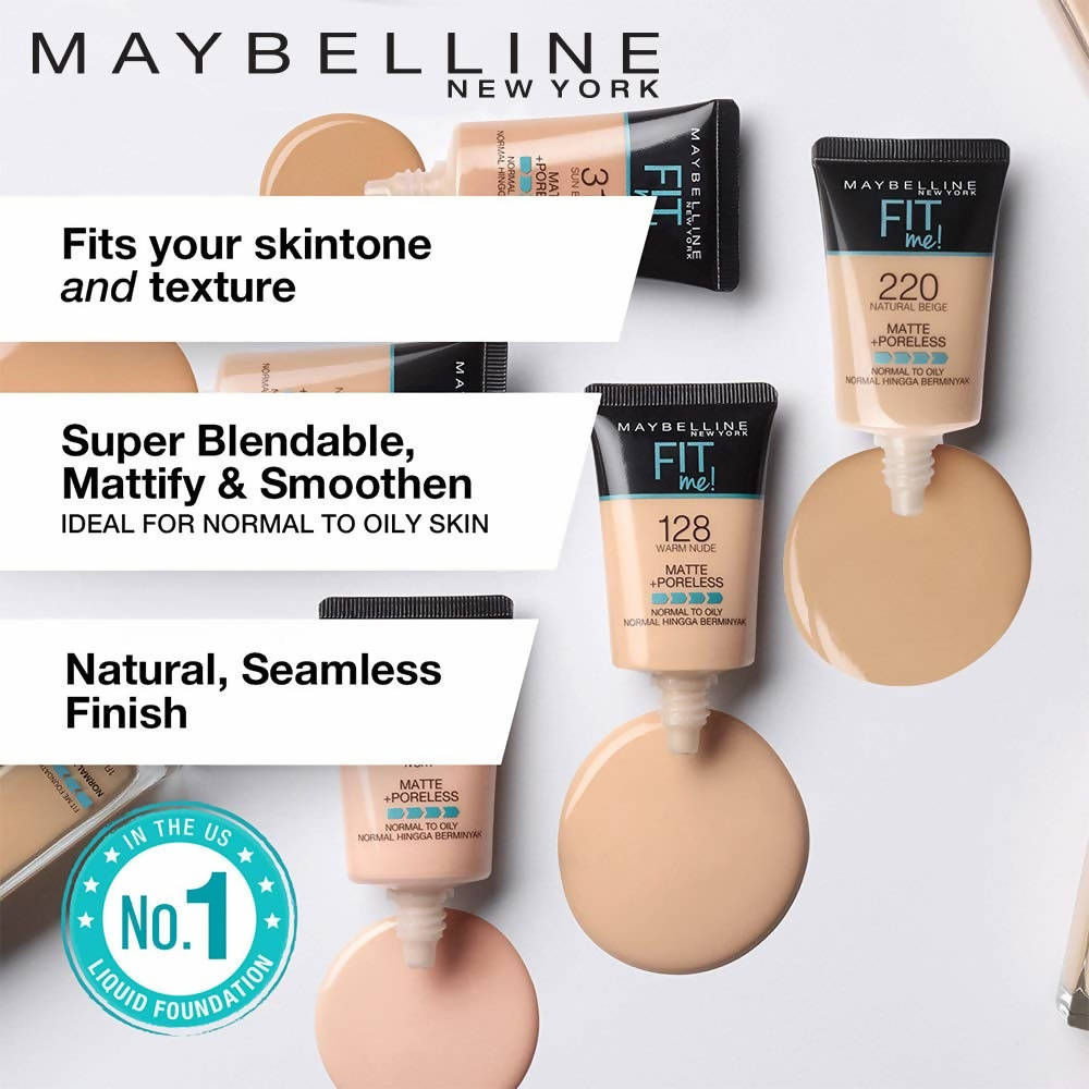Maybelline New York Fit Me Matte + Poreless Liquid Foundation Tube -115 Ivory (18 Ml) | Grocsy