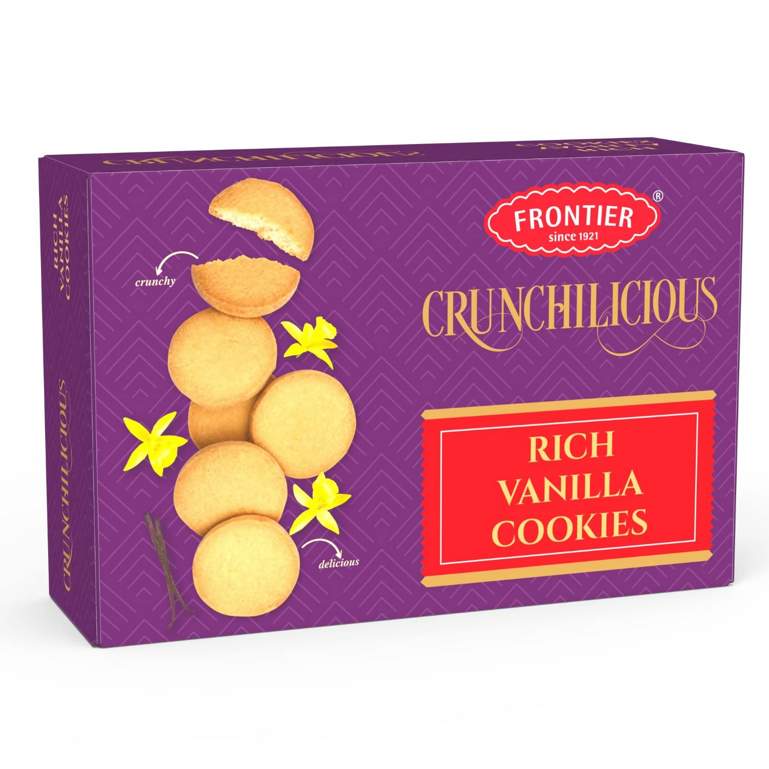 Frontier Rich Vanilla Cookies Crunchy And Delicious Biscuits | Grocsy