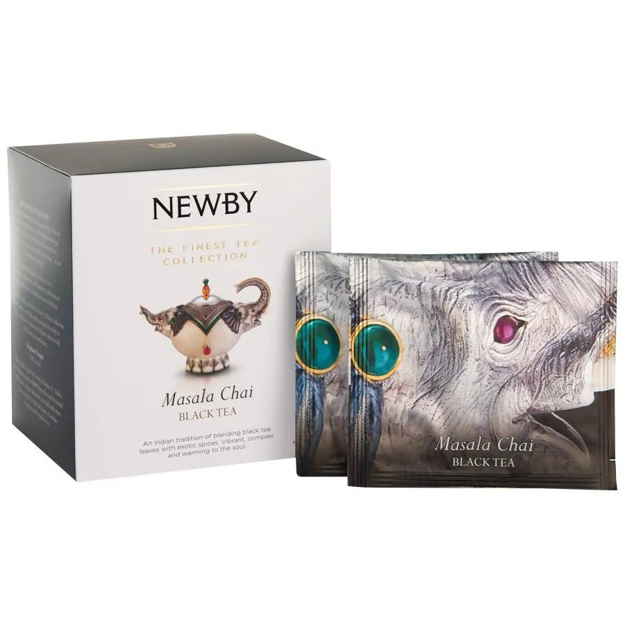 Newby Masala Chai Silken Pyramids Black Tea | Grocsy