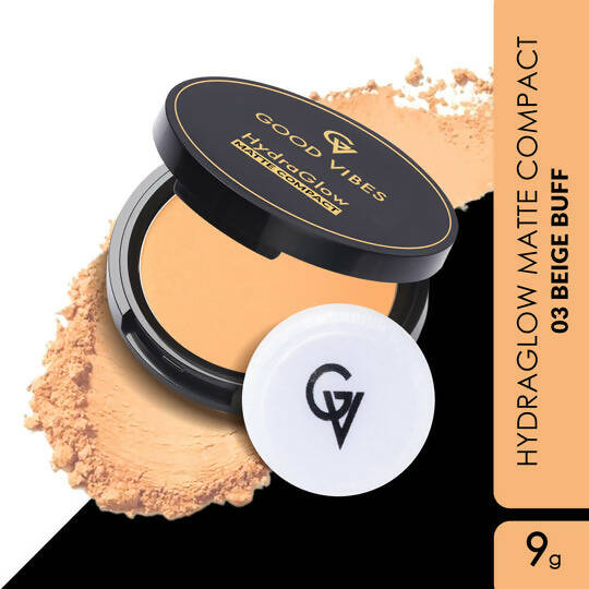 Good Vibes HydraGlow Matte Compact - Beige Buff 03 | Grocsy
