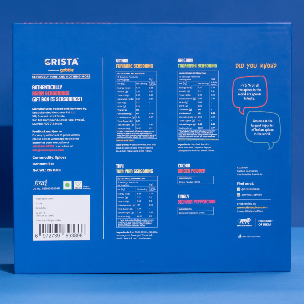Crista Spices Authentically Asian Seasonings | Grocsy