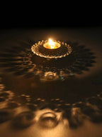 CraftVatika Gold-Toned Crystal Akhand Diya Oil Puja Lamp | Grocsy