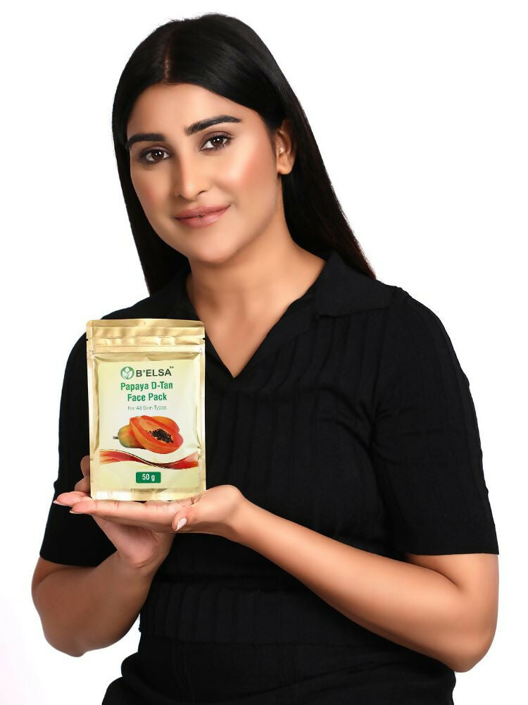 Belsa Herbals Organic Papaya D-Tan Face Pack | Grocsy