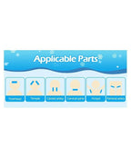 AHC Baby & Kids Cooling Gel Patch For Fever Colour changing Patch - 4 Pcs | Grocsy