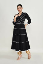 Joban Fashion Black Rayon Kurta Set | Grocsy