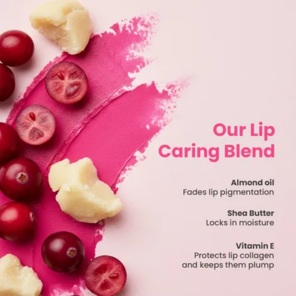 NY Bae Cranberry Tinted Lip Balm with SPF 22 Rich Berry Pink Tint | Grocsy