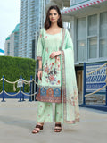 Joban Fashion Green Position Digital Print With Position Foil Kurta Set | Grocsy