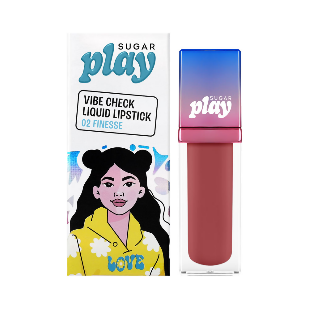 Sugar Play Vibe Check Liquid Lipstick - 02 Finesse | Grocsy