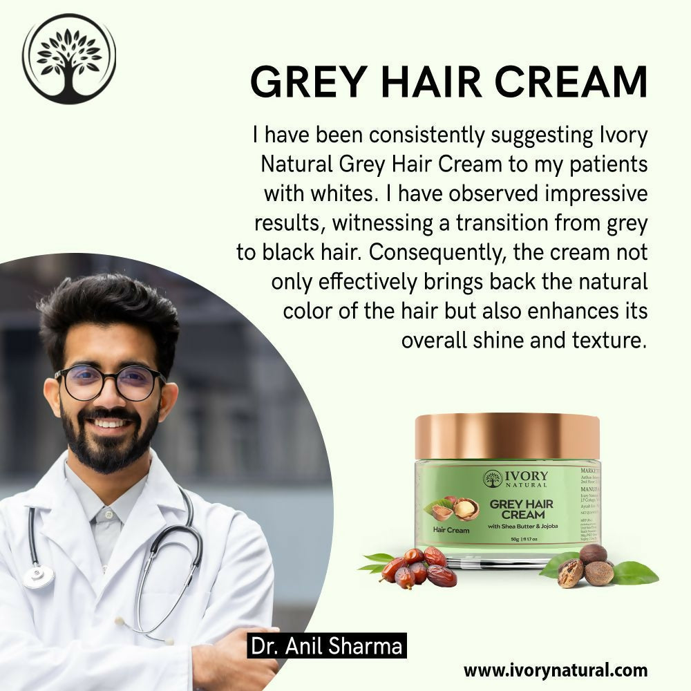 Ivory Natural Cream For Greys Restore Natural Hair Color | Grocsy
