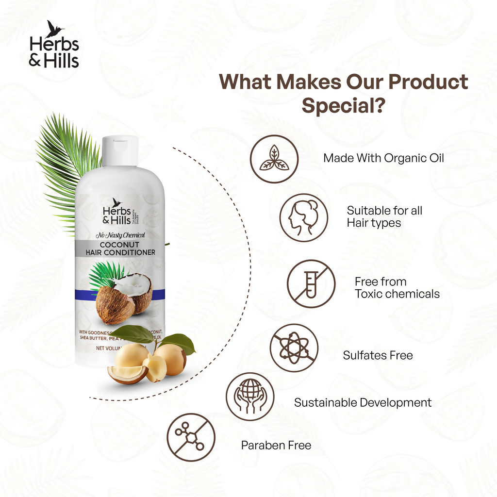 Herbs & Hills Coconut Hair Conditioner | Grocsy