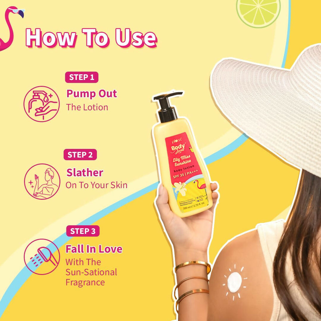 Plum BodyLovin' Lily Miss Sunshine Body Lotion With SPF 35 PA+++ | Grocsy
