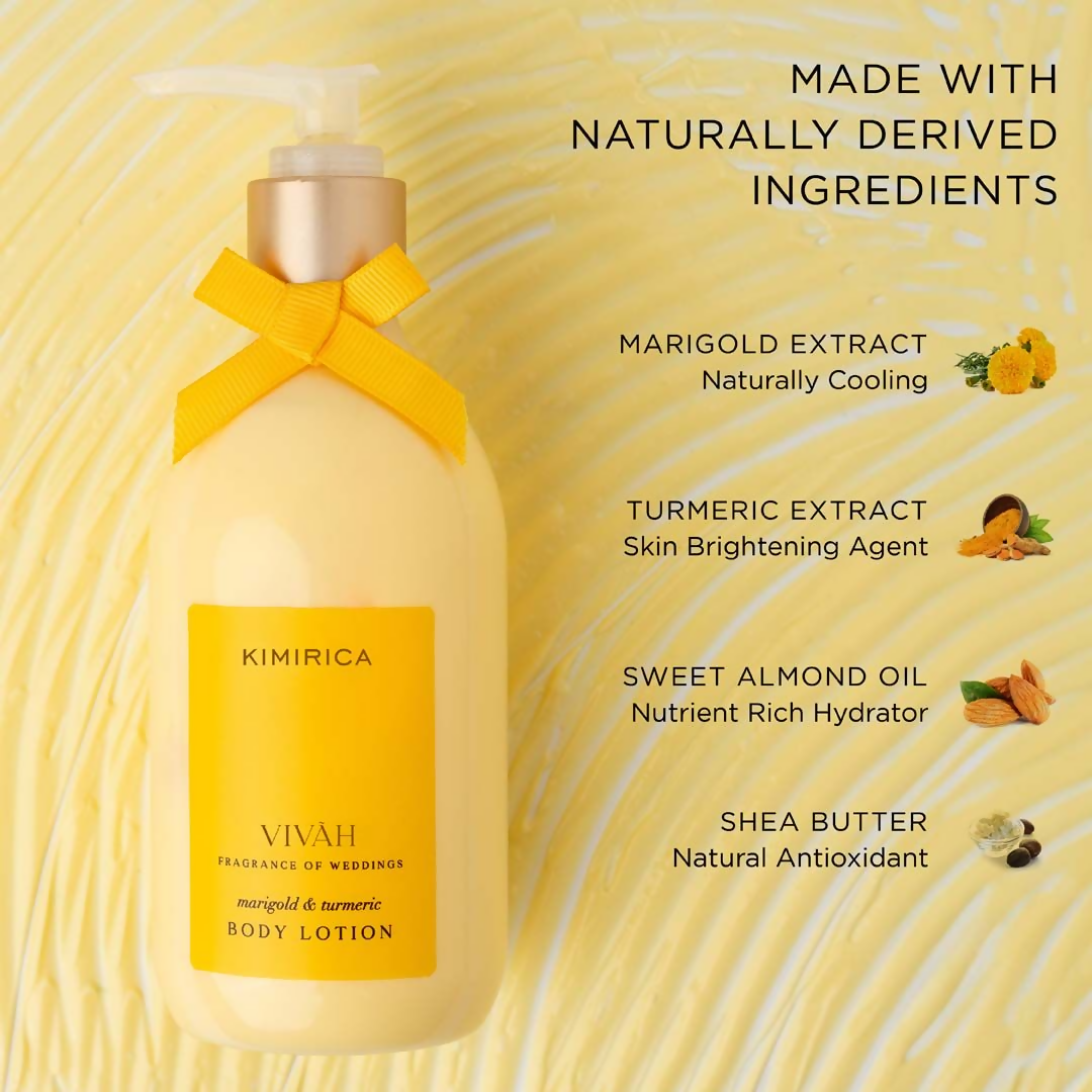 Kimirica Vivah Body Lotion Infused With Marigold And Turmeric | Grocsy