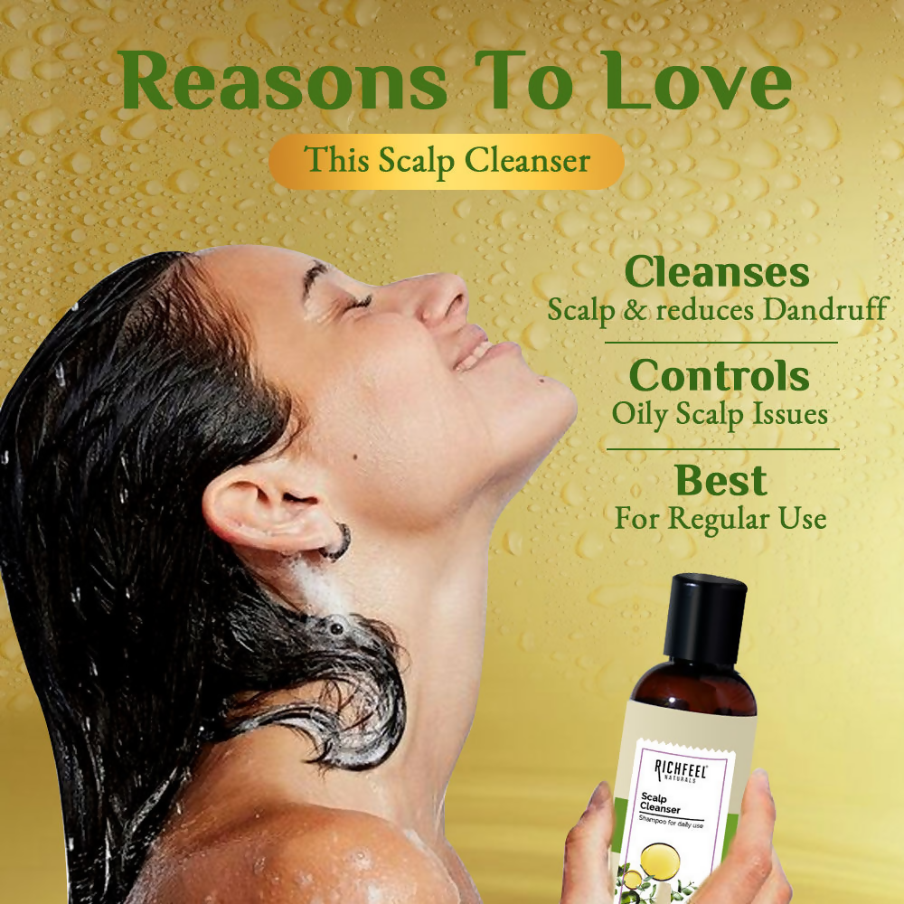 Richfeel Scalp Cleanser - Dandruff Control Hair Fall | Grocsy