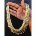 MS Fashion India Designer Traditional Gold Color Necklace for Women | Grocsy