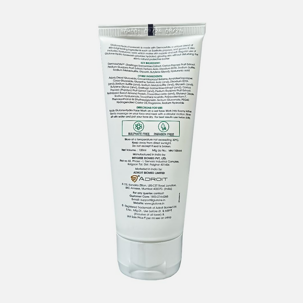 Glutone-Hydra Face Wash | Grocsy