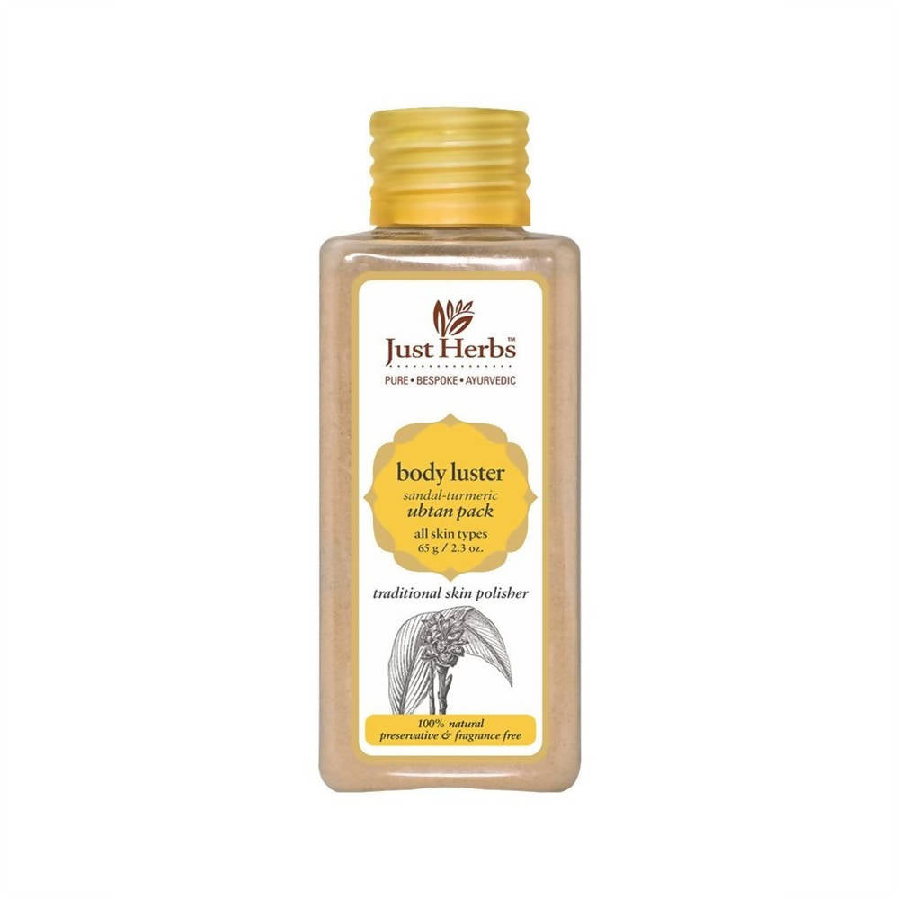Just Herbs Body Luster Sandal -Turmeric Ubtan Pack | Grocsy