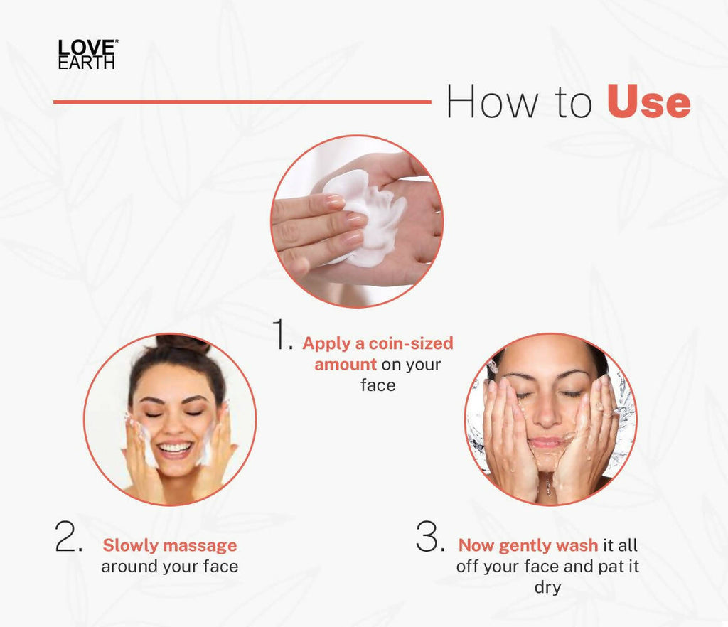 Love Earth No Foam Face Wash | Grocsy