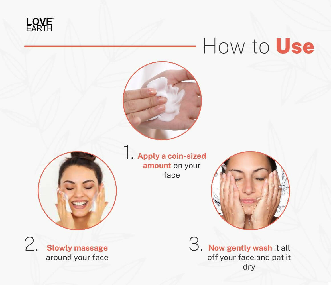 Love Earth No Foam Face Wash | Grocsy