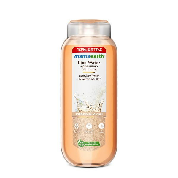 Mamaearth Rice Water Moisturizing Body Wash with Rice Water & Hydrating Lily For Dewy Glass Skin | Grocsy