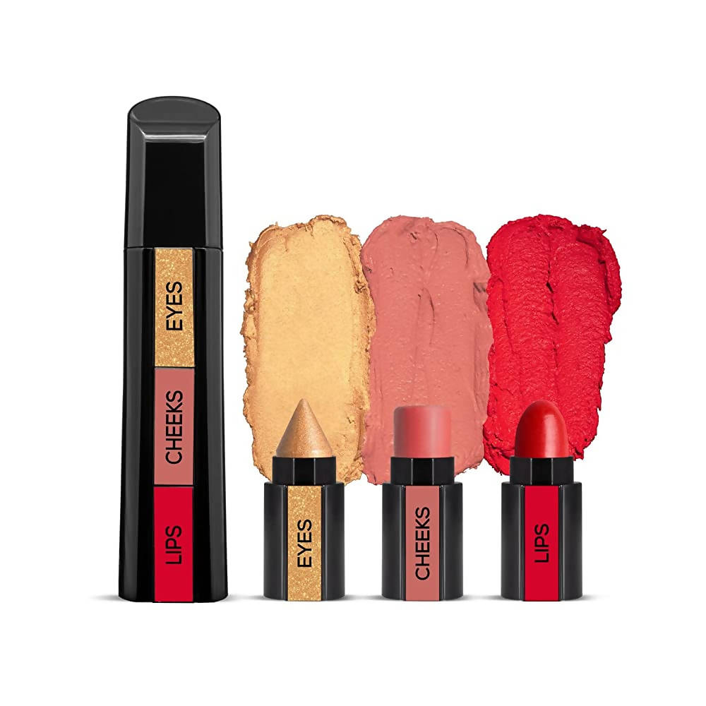 Renee Fab Face Diva 3 in 1 Makeup Stick With Eye Shadow Blush & Lipstick | Grocsy