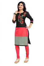 Snehal Creations Pristine Black Designer Threadwork Tunic | Grocsy