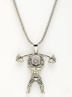 NVR Men's Silver-Plated Stainless Steel Hanuman Pendant with Chain | Grocsy