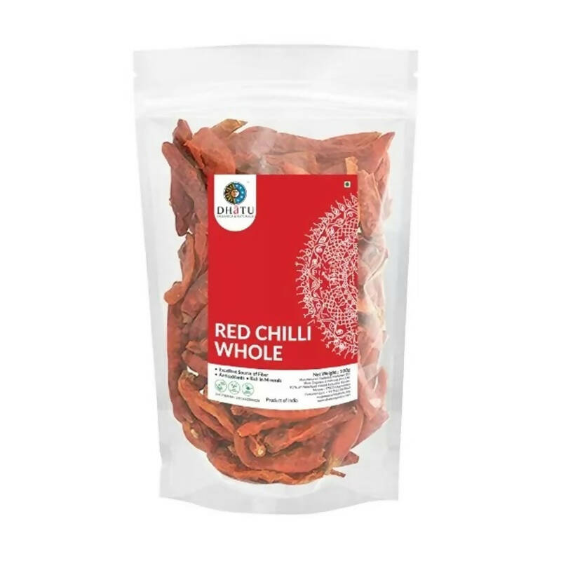 Dhatu Organics & Naturals Red Chillie Whole | Grocsy