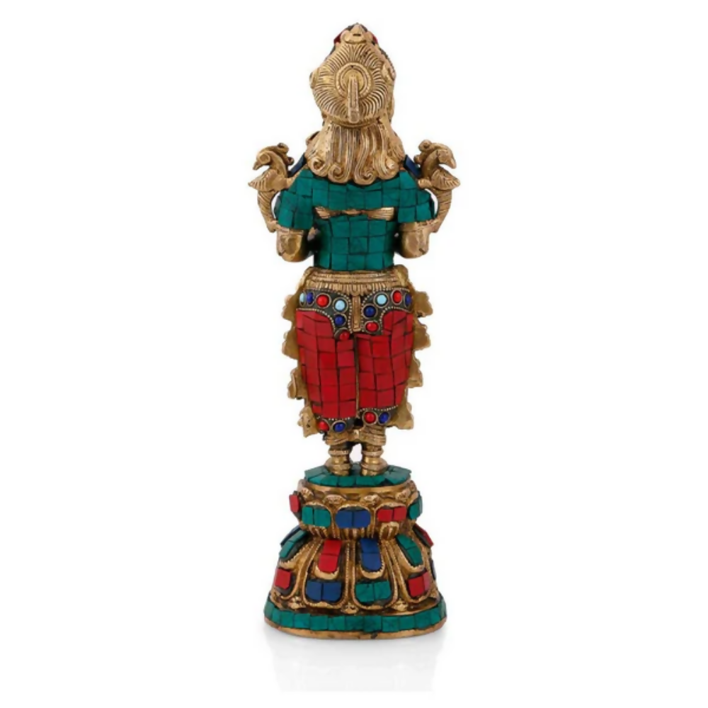 CraftVatika Beautiful Indian Lady Holding Diya Decorative Showpiece | Grocsy