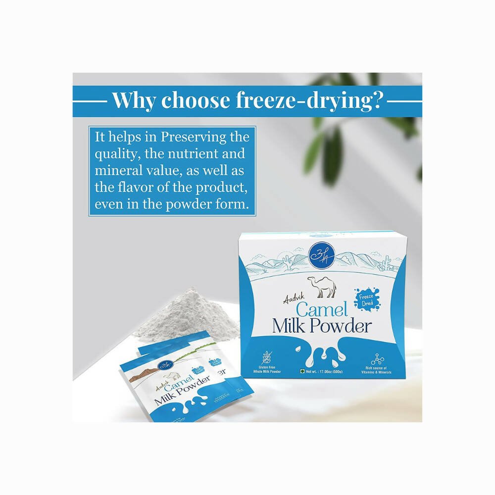 Aadvik Camel Milk Powder Freeze-Dried Sachets (20 g Each) | Grocsy