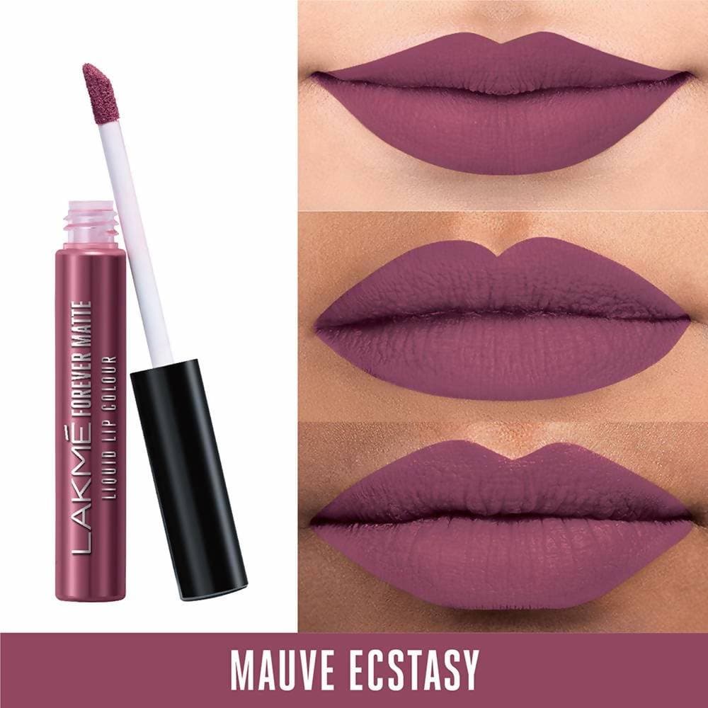 Lakme Forever Matte Liquid Lip Colour - Mauve Ecstasy | Grocsy