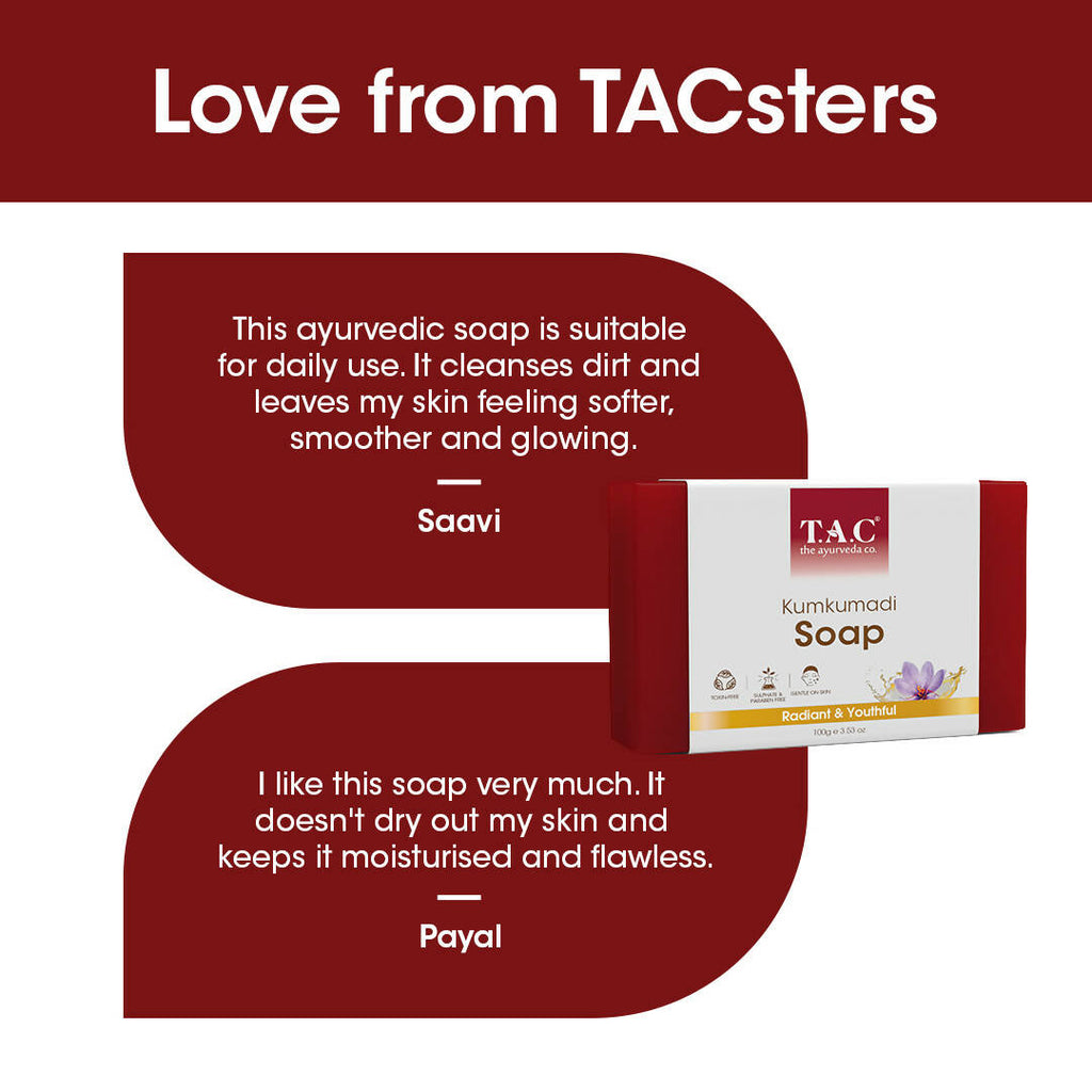 TAC - The Ayurveda Co. Kumkumadi Soap | Grocsy