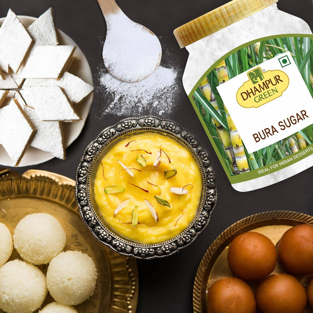 Dhampur Green Bura Sugar | Grocsy