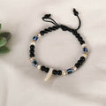 NVR Men & Women Pearl Evil Eye Adjustable Bracelet | Grocsy