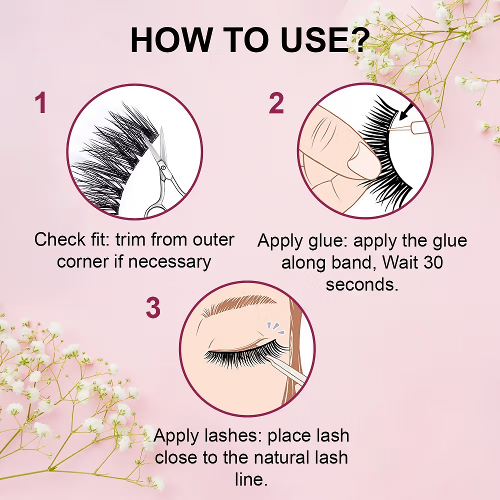 Bronson Professional Long and Natural Look False Eyelashes - 21 | Grocsy