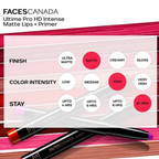 Faces Canada Ultime Pro HD Intense Matte Lips + Primer - Tease 14 | Grocsy