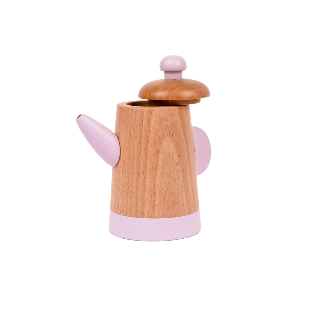Nesta Toys Wooden Tea Set, Pretend Play Food Sets, Kitchen Toys (3+ Years) - 10 Pcs | Grocsy