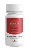 Charakayu Black Pepper + Ginger Tablets | Grocsy
