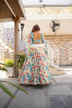 Wedding Designer Multi Chanderi Designer Lehenga - Anbazaar | Grocsy