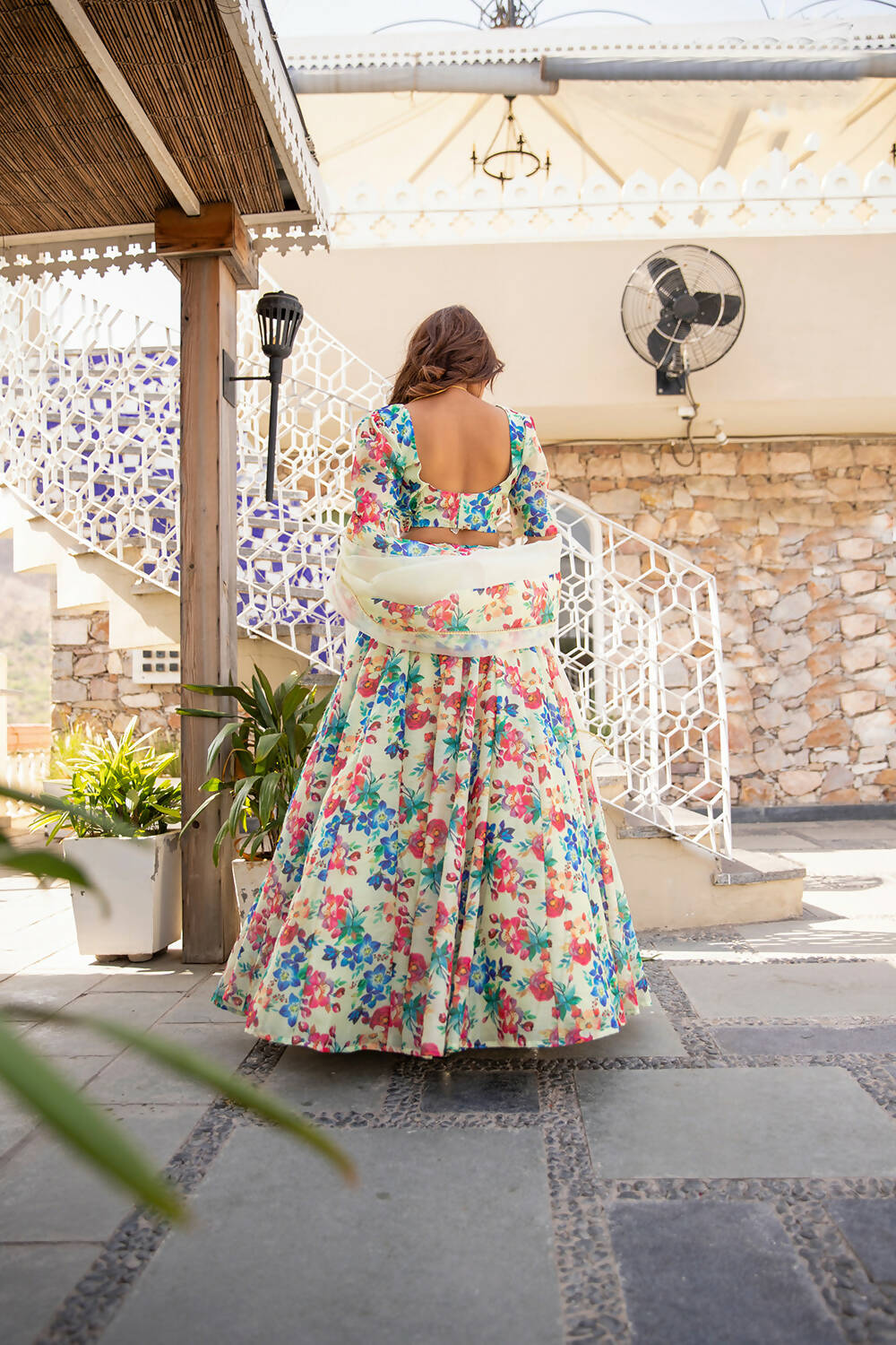 Wedding Designer Multi Chanderi Designer Lehenga - Anbazaar | Grocsy