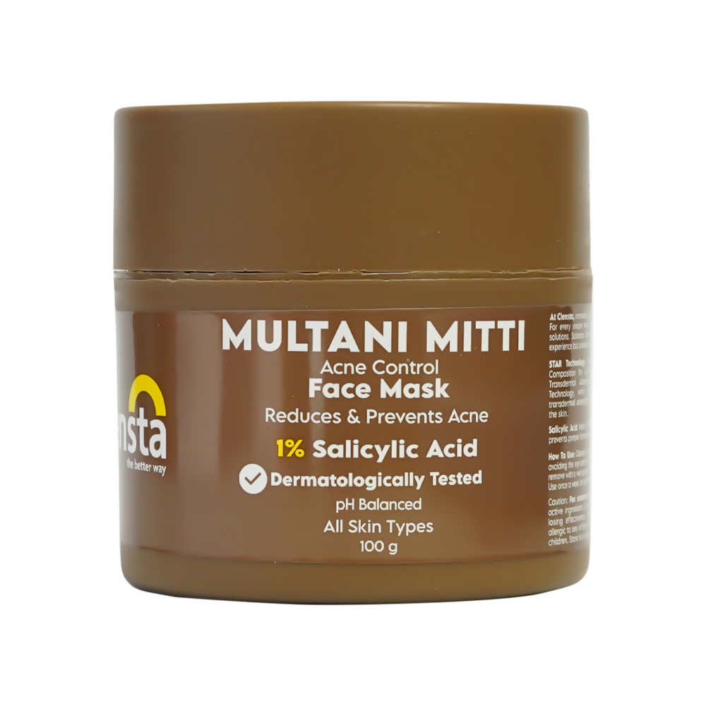 Clensta Multani Mitti Acne Control Face Mask | Grocsy