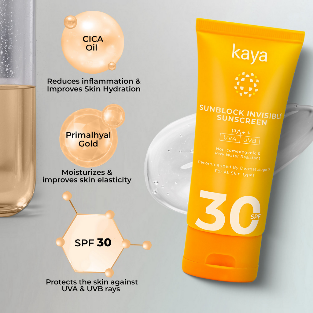 Kaya Sunblock Invisible Sunscreen With SPF 30 | Grocsy
