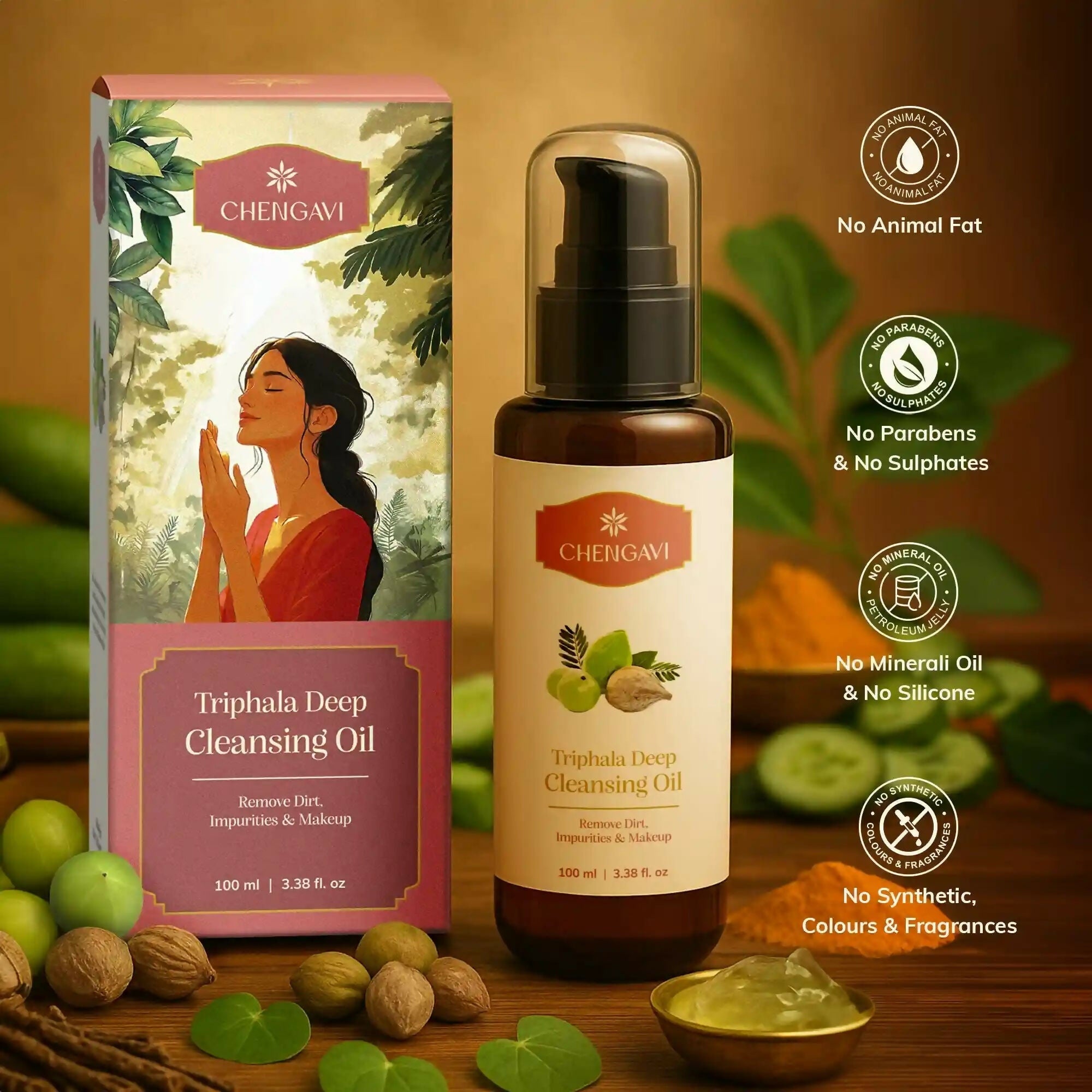 Chengavi Triphala Deep Cleansing Oil | Grocsy