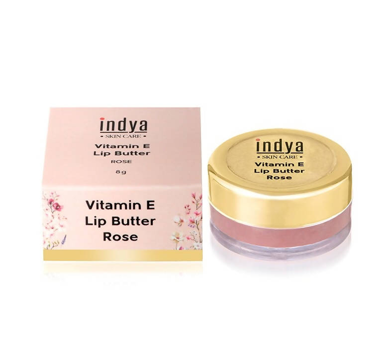 Indya Vitamin E Lip Butter - Rose | Grocsy